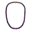 JN0006K - Amethyst Necklace Set in 18K Gold Setting