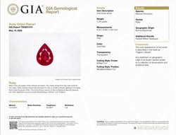 JR0358K - GIA Certified Burmese Pigeon’s Blood Ruby with Diamond Ring Set in 18K Gold Setting
