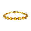 JB0102M - Yellow Sapphire Tennis Bracelet set in 18K Gold Setting
