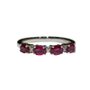 JR0135K - Ruby with Diamond Ring Set in 18K White Gold Setting