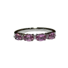 JR0132K - Pink Sapphire with Diamond Ring Set in 18K White Gold Setting