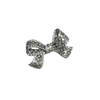 JP0050K - Filigree Diamond Bow Brooch Set in 18K White Gold Setting