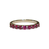JR0189K - Ruby Band Set in 18K White Gold Setting