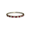 JR0190K - Ruby with Diamond Band Set in 18K White Gold Setting
