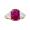 JR0212N - Ruby with Diamond Ring set in 18K Rose Gold Setting