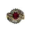 JR0261K - Burmese Pigeon’s Blood Ruby with Diamond Ring Set in 18K Gold Setting