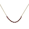 JN0037K - Ruby with Diamond Necklace Set in 18K Gold Setting