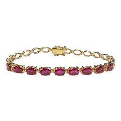 JB0099K - Ruby Bracelet Set in 14K Gold Setting