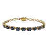 JB0100K - Blue Sapphire Bracelet Set in 14K Gold Setting