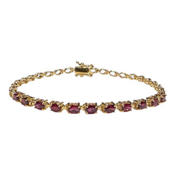 JB0101K - Ruby Bracelet Set in 14K Gold Setting
