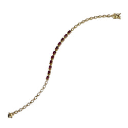 JB0101K - Ruby Bracelet Set in 14K Gold Setting