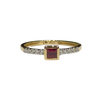 JR0386K - Ruby with Diamond Ring Set in 18K Gold Setting