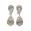 JEYMK - Diamond Drop Earrings Set in Platinum Setting