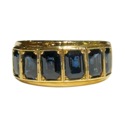JR1308RK - Blue Sapphire Ring Set in 18K Gold Setting