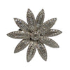 JR0631WK - Diamond Flower Ring Set in 18K White Gold Setting