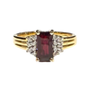 JR0404K - GIA Certified Ruby with Diamond Ring Set in 18K Gold Setting