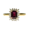 JR0405K - GIA Certified Ruby with Diamond Ring Set in 18K Gold Setting