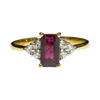 JR0406K - GIA Certified Ruby with Diamond Ring Set in 18K Gold Setting