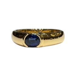 JR0660MK - Blue Sapphire Ring Set in 18K Gold Setting