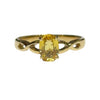 JR0706WK - Yellow Sapphire Ring Set in 14K Gold Setting