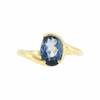 JR0437K - Blue Sapphire Ring Set in 14K Gold Setting