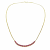 JN0026VK - Ruby Necklace Set in 18 Karat Gold Setting