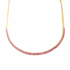 JNB8300K - Pink Sapphire Necklace Set in 18K Gold Setting