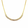 JN0016RK - White Sapphire Necklace Set in 18K Gold Setting
