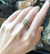 SJ2805 - Diamond and Yellow Diamond Ring Set in 18 Karat White Gold Settings
