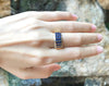 SJ1310 - Blue Sapphire with Diamond Ring Set in 18 Karat Gold Settings