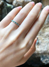 SJ1786 - Emerald with Diamond Ring Set in 18 Karat White Gold Settings