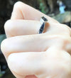 JR0230P - Blue Sapphire & Diamond Ring Set in 18 Karat White Gold Setting