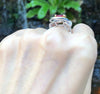SJ1426 - Ruby with Diamond Ring Set in 18 Karat White Gold Setting