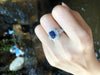 SJ6150 - GIA Certified 1.83 Cts Blue Sapphire with Diamond Ring Set in Platinum 950