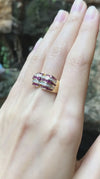 JR4715A - Ruby & Diamond Ring Set in 18 Karat Gold Setting