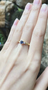 JR0460R - Blue Sapphire & Diamond Ring Set in 18 Karat Gold Setting
