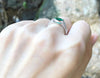 SJ1210 - Emerald with Diamond Ring Set in 18 Karat White Gold Settings