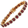 SJ2355 - Ruby with Diamond Bracelet Set in 18 Karat Gold Setting