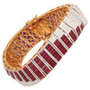 SJ2370 - Ruby with Diamond Bracelet Set in 18 Karat Gold Settings
