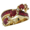 SJ6295 - Ruby with Diamond Ring Set in 18 Karat Rose Gold Settings