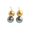 SJ2647 - South Sea Pearl Earrings Set in 18 Karat Gold Settings
