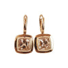 SJ2637 - Morganite Earrings Set in 18 Karat Rose Gold Settings