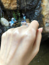 SJ1828 - GIA Certified 3cts Ceylon Blue Sapphire with Diamond Ring Set in Platinum