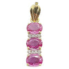 SJ2550 - Pink Sapphire with Diamond Pendant Set in 18 Karat Gold Settings