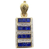 SJ6062 - Blue Sapphire with Diamond Pendant Set in 18 Karat Gold Settings