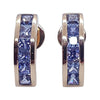 SJ2275 - Blue Sapphire Earrings Set in 18 Karat Rose Gold Settings