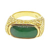 SJ6269 - Jade Ring Set in 18 Karat Gold Settings