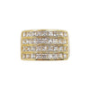 SJ2146 - White Sapphire Ring Set in 18 Karat Gold Settings