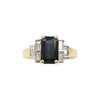 SJ2126 - Blue Sapphire with Diamond Ring Set in 18 Karat Gold Settings