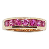 SJ2167 - Pink Sapphire Ring Set in 18 Karat Rose Gold Settings